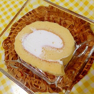 ケーキシロップのロールケーキ♡